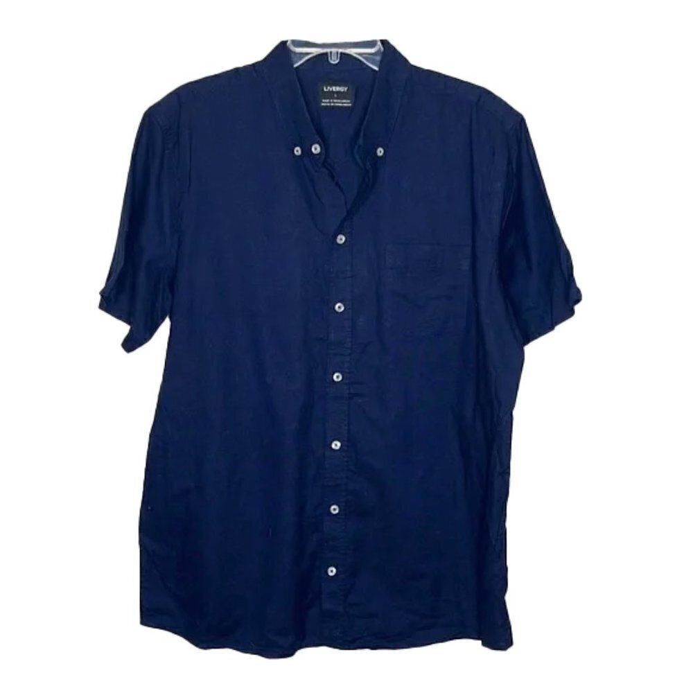❤️ 🆕 LIVERGY Button Down Shirt Size L